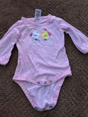 Carhartt Pink Long-Sleeve Chick Bodysuit